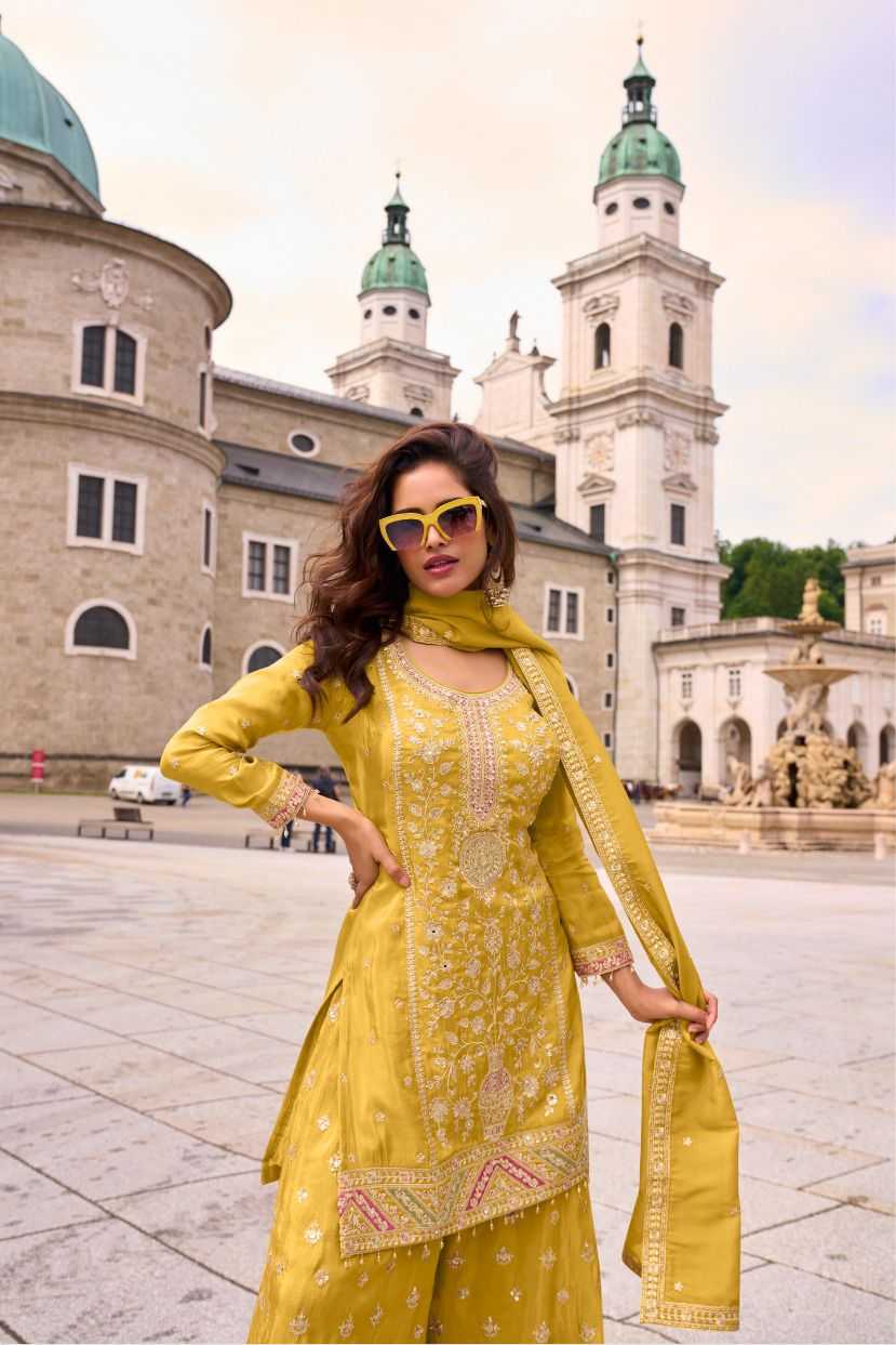 Simar silk  Embroidery  Designer Suit